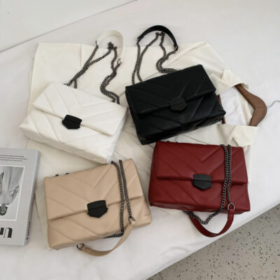 LeftSide Embroidery Thread Small PU Leather Crossbody Bags for Women 18
