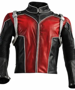 Ant-Man Inspired Red and Black Cowhide Jacket