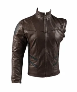 Bucky Barnes Inspired Brown One-Sleeve Leather Jacket