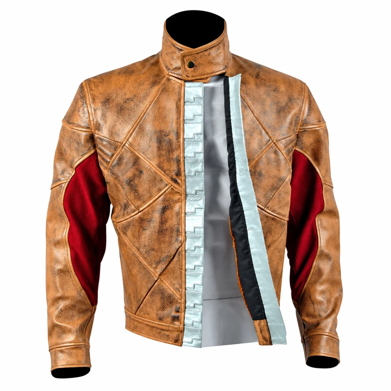 Red Hood Inspired Leather Jacket — Standard or Weathered 4 Red Hood Inspired Leather Jacket — Standard or Weathered
