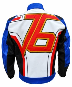 Soldier 76 Inspired Jacket — Faux or Real Leather — back view