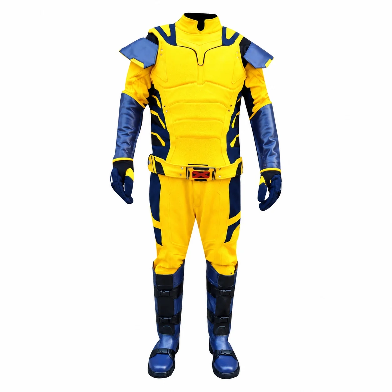 Wolverine Inspired Yellow and Blue Cosplay Suit 4 Wolverine Inspired Yellow and Blue Cosplay Suit