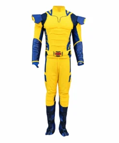 Wolverine Inspired Yellow and Blue Cosplay Suit